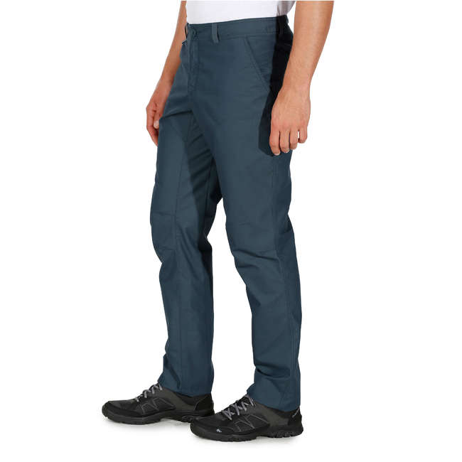 QUECHUA NH500 Men's Nature Hiking Trousers - Blue | Decathlon