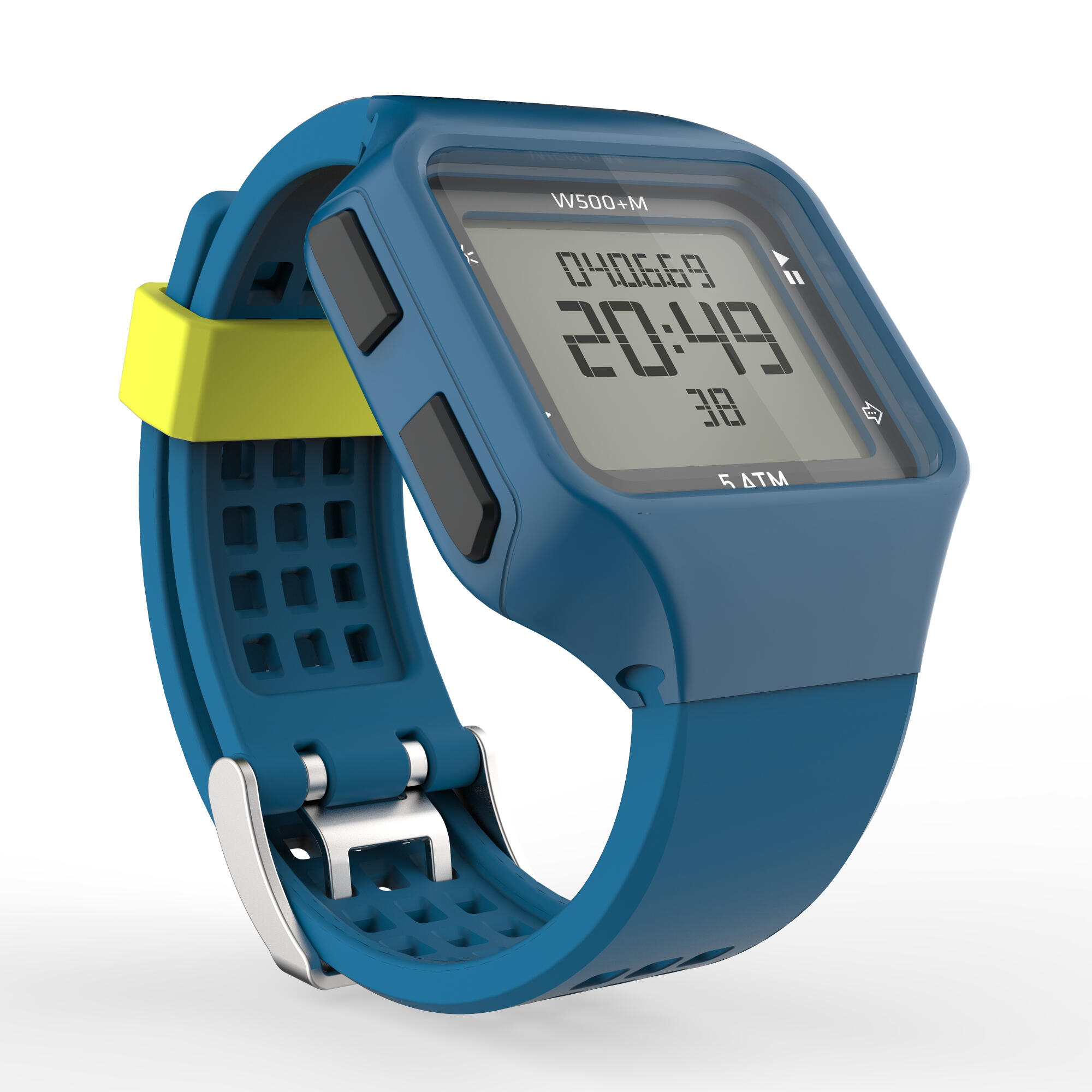W500+ M SWIP Men Digital Timer Sport Watch - Blue Green 3/13