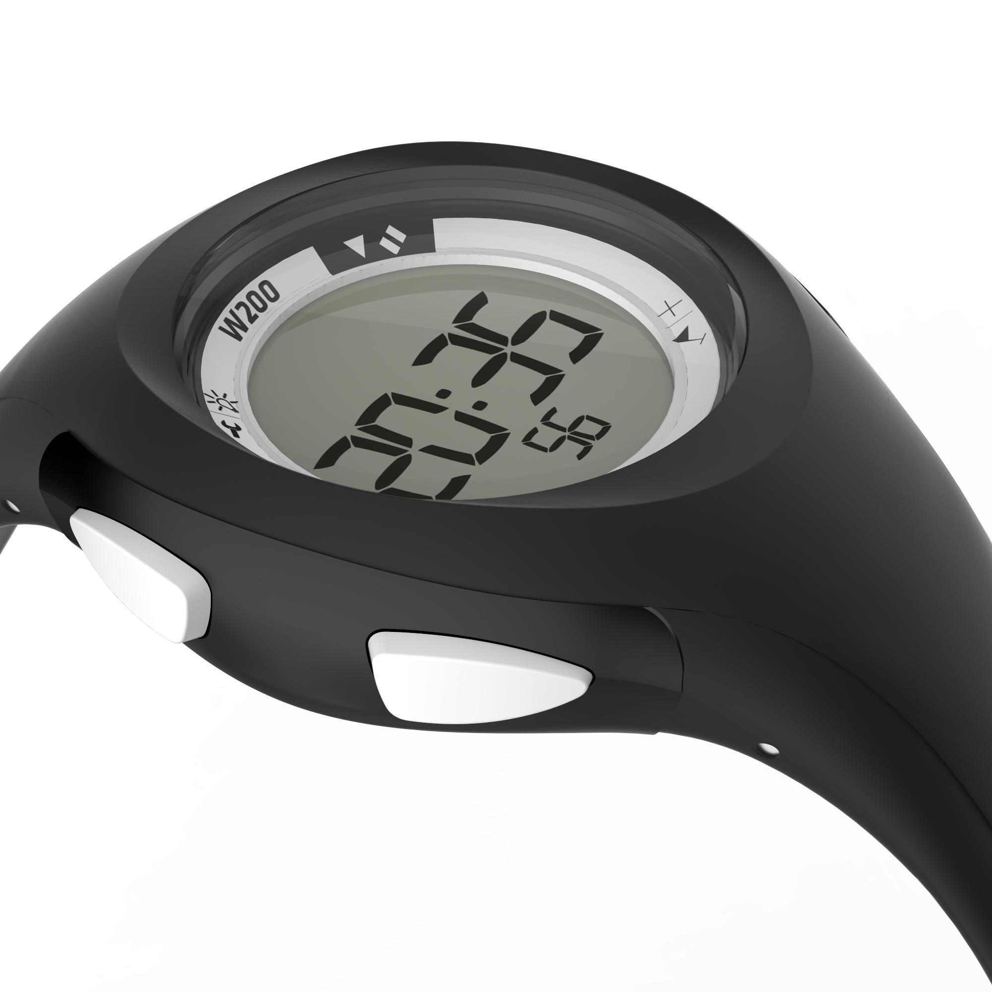 Reloj digital running Cronometro Ni os W200 S coral Decathlon