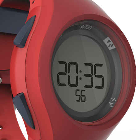 ساعة رقمية رياضية للرجال W200 M - حمراء