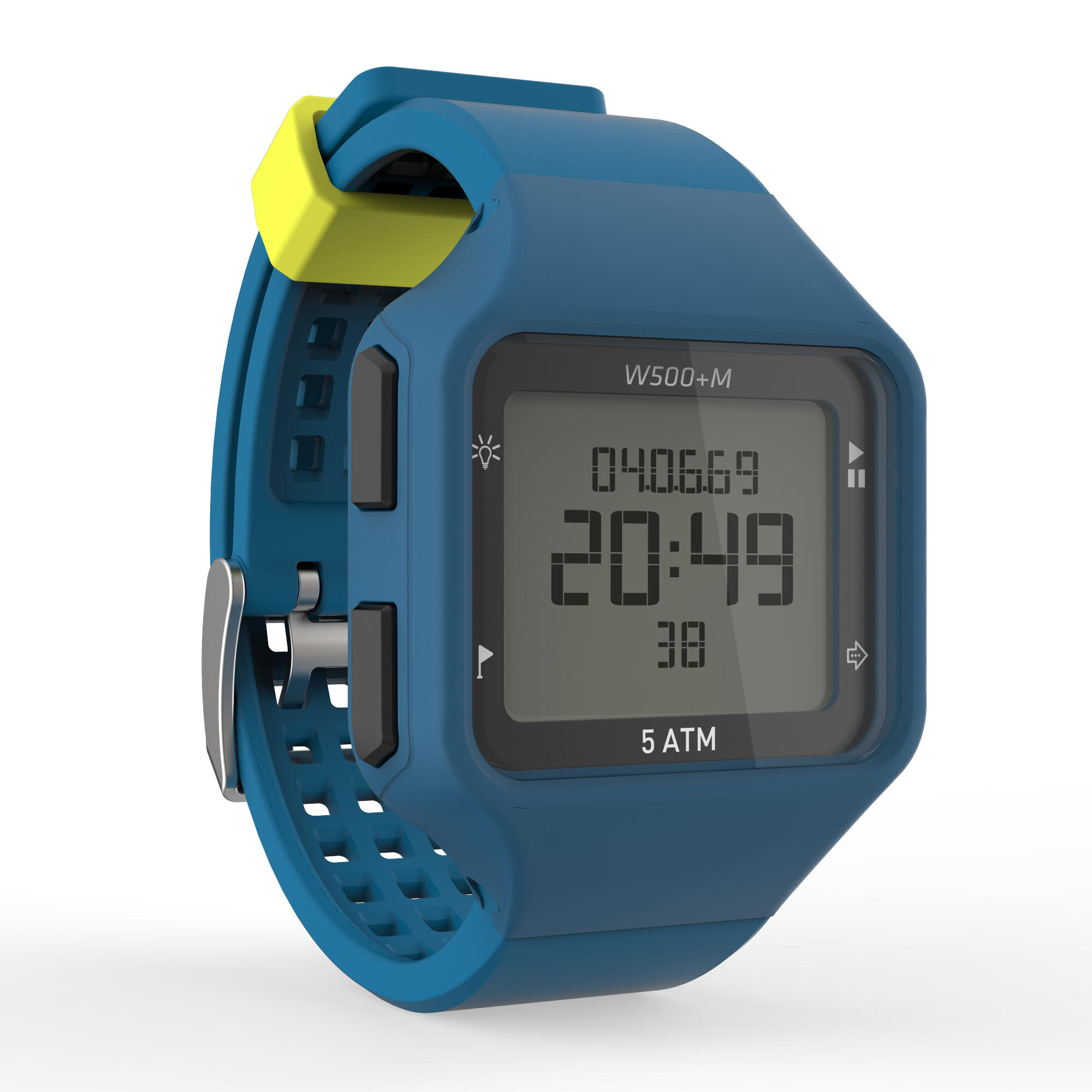 W500+ M SWIP Men Digital Timer Sport Watch - Blue Green 2/13