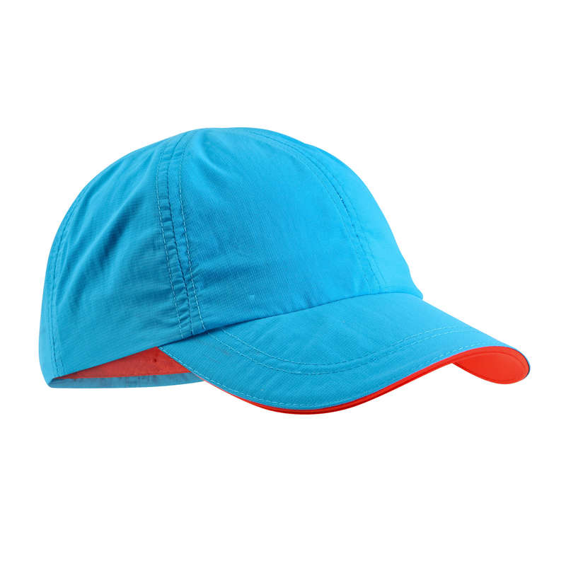 QUECHUA Hike 100 Children's Hiking Cap - Blue/Red | Decathlon