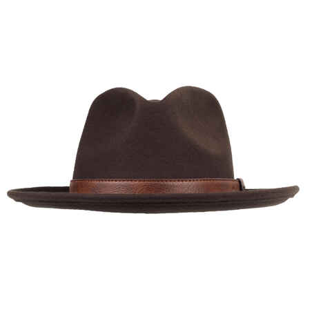 Poľovnícky plstený klobúk hnedý