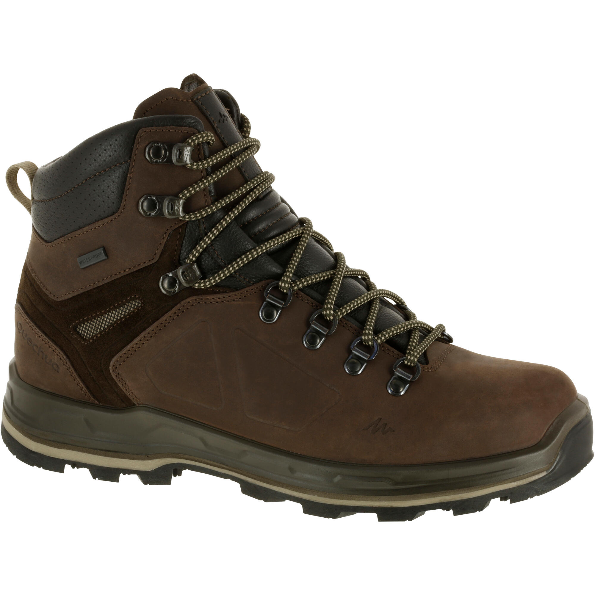 fitting mens k shoes Shoe Trekking Trek Brown Quechua    500 Men's