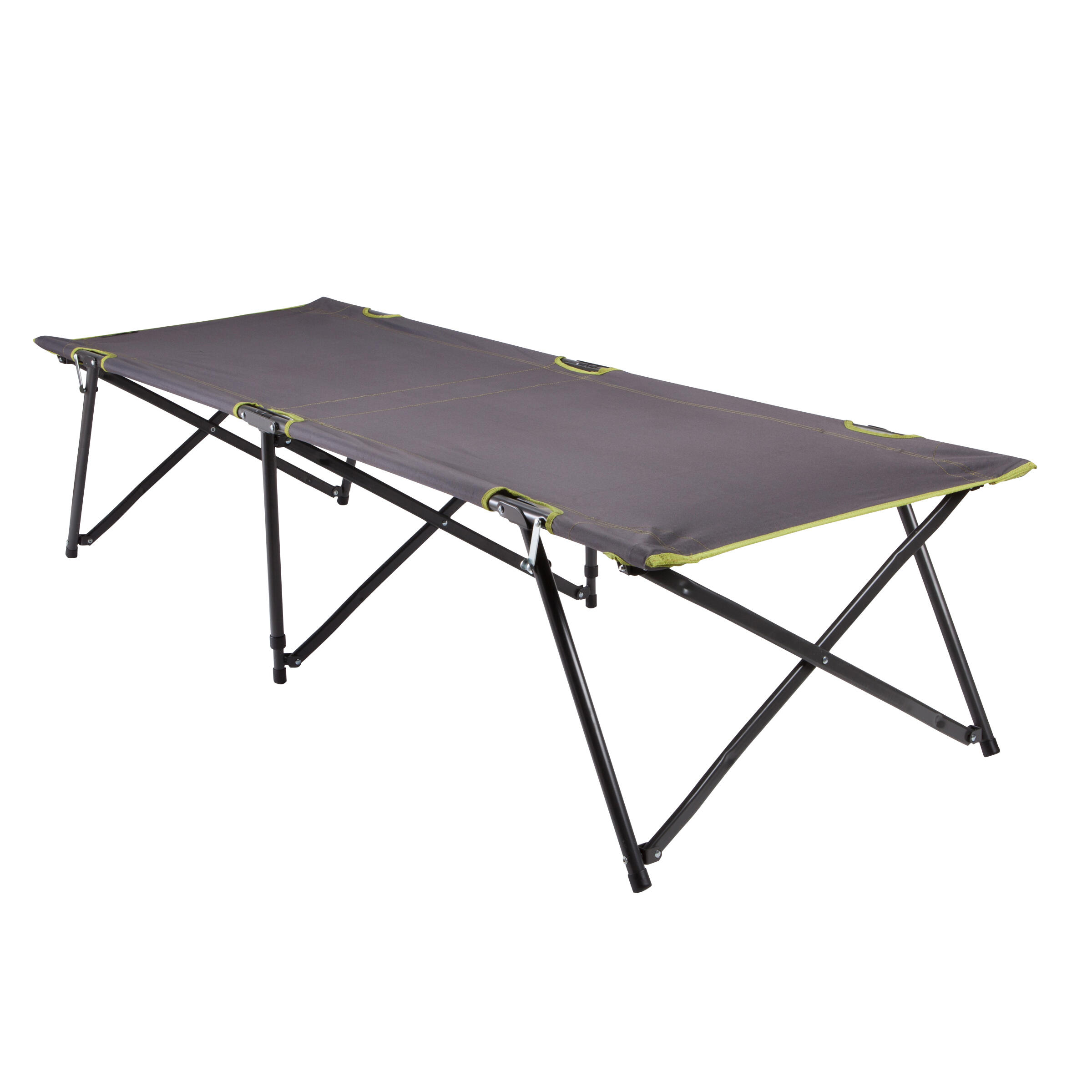 folding camp bed with mattress