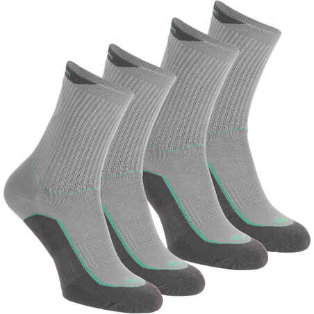 NH500 Country Walking Socks High x 2 pairs - Grey