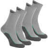 Ponožky na turistiku vysoké 2 páry Arpenaz 100 sivo-zelené