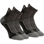 Mountain Hiking Mid-Length Socks. MH 900 2 Pairs - Black