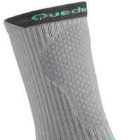 NH500 Country Walking Socks High x 2 pairs - Grey