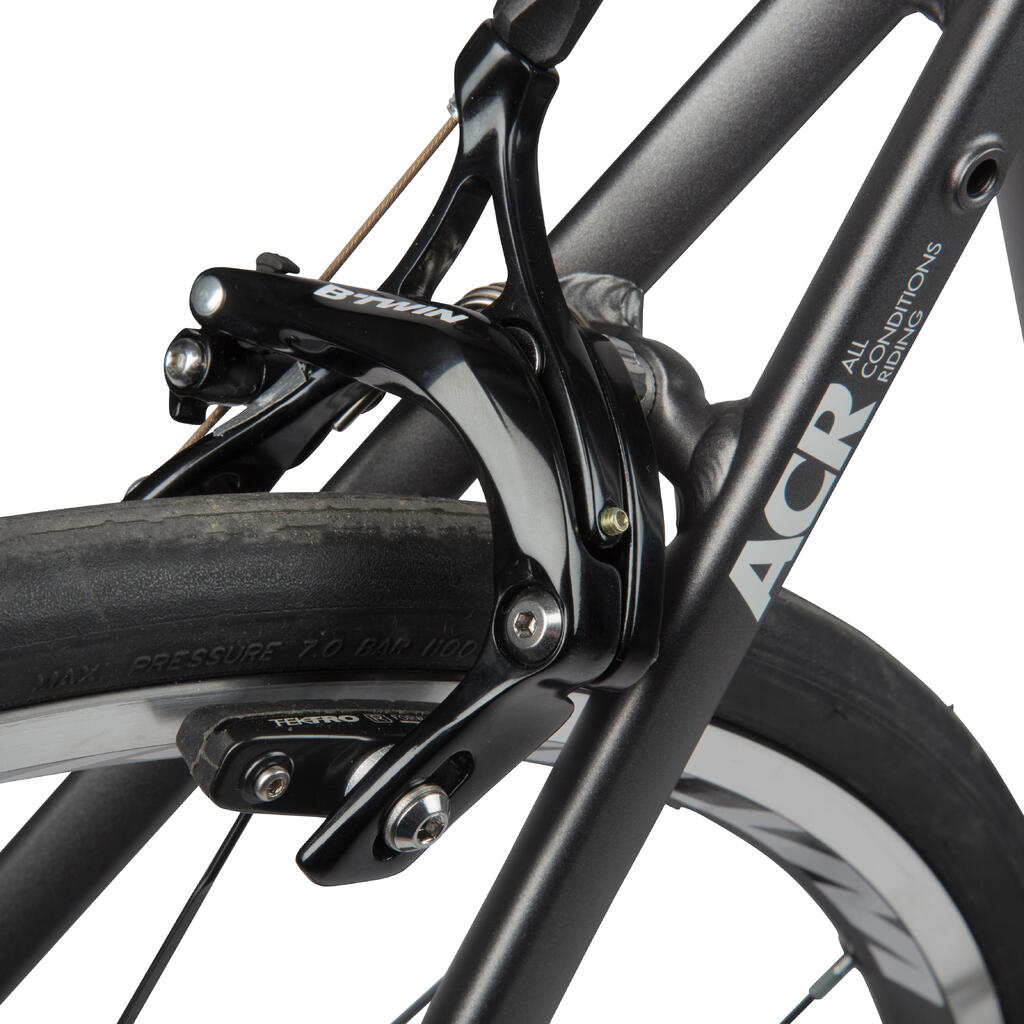 Rennrad Triban 540 Alu grau/schwarz