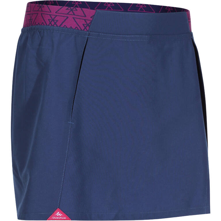 Children's Hike 100 Hiking skort- navy blue