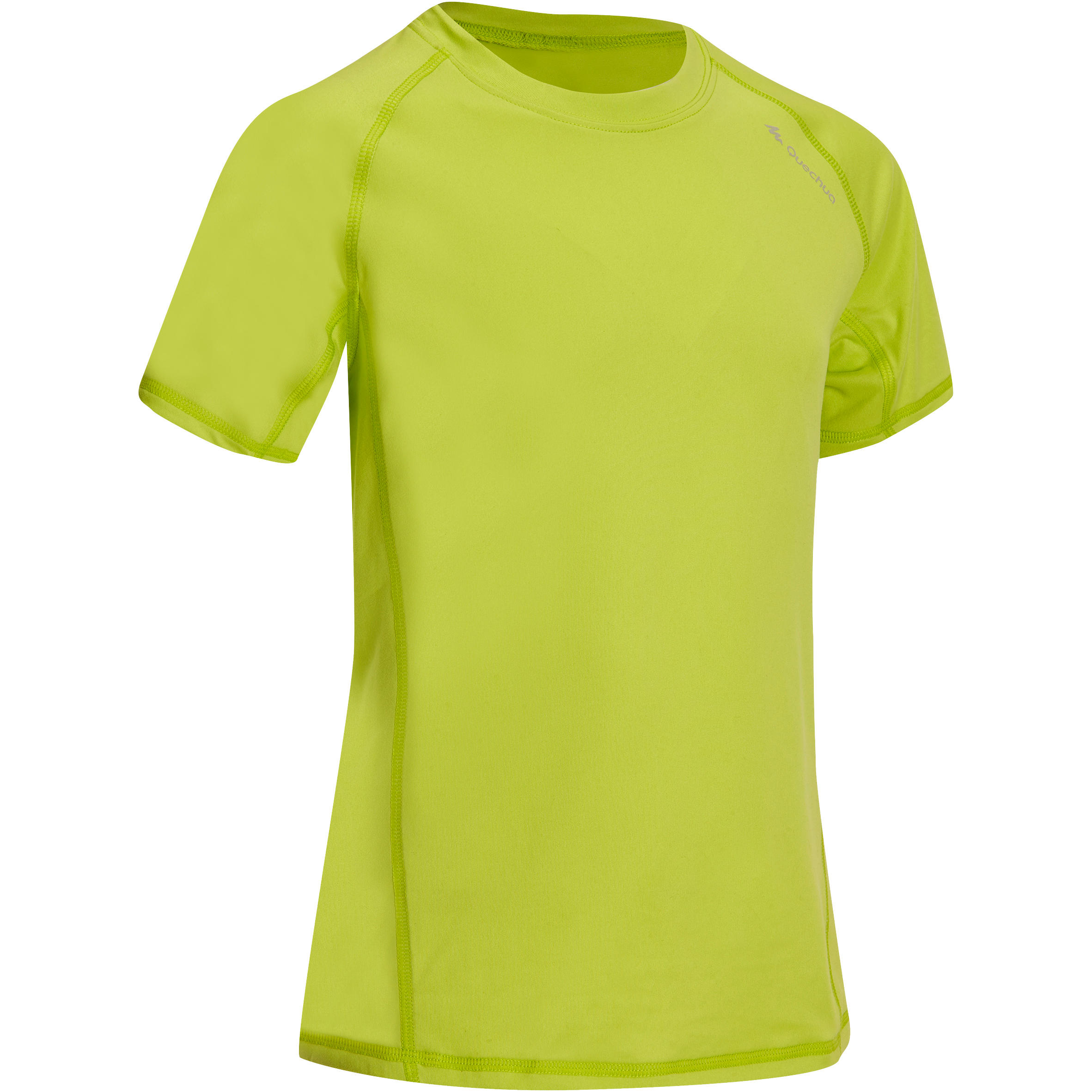 QUECHUA Hike 100 Boy’s Hiking T-Shirt – Green