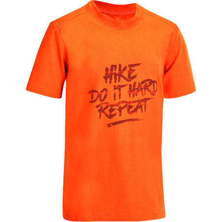 T-Shirt de randonnée garçon Hike 500 orange