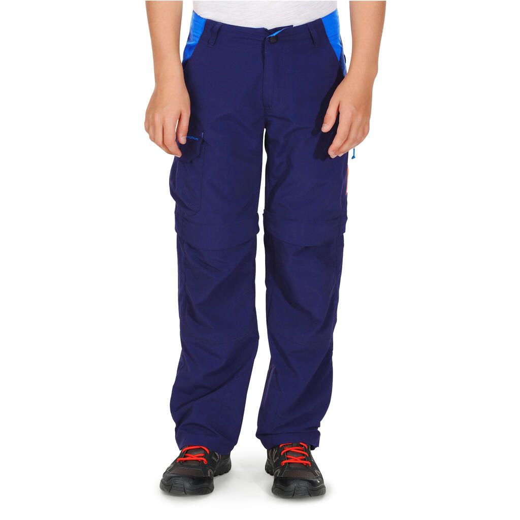 Wanderhose Zip-Off-Hose Kinder Grösse 122–170 - MH550 dunkelbraun