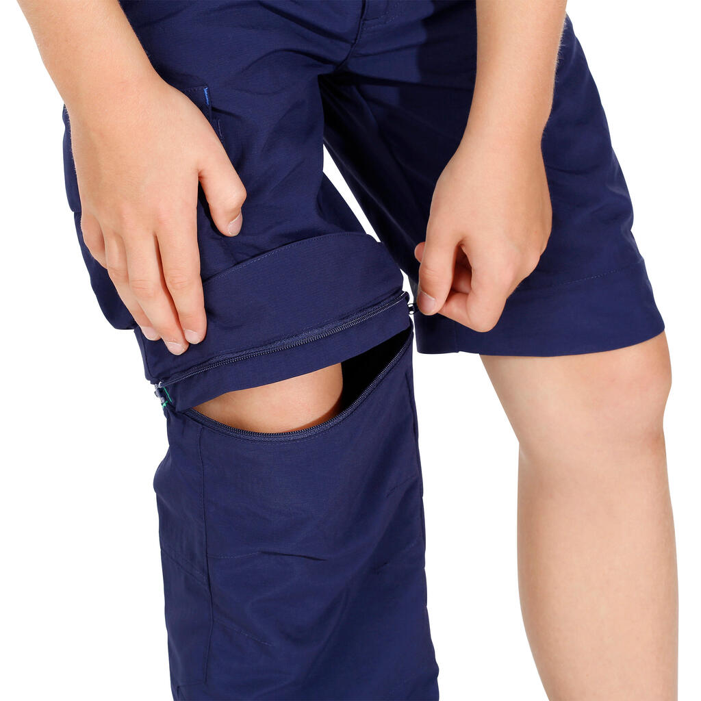 Wanderhose Zip-Off-Hose Kinder Grösse 122–170 - MH550 dunkelbraun
