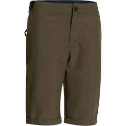 Boys' Hike 100 Hiking shorts - Khaki Green
