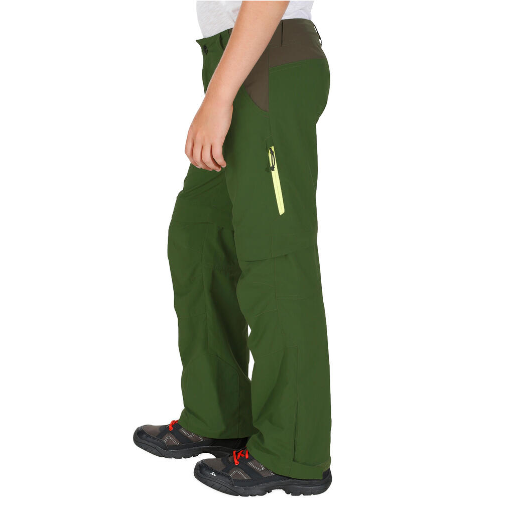 Wanderhose Zip-Off-Hose Kinder Grösse 122–170 - MH550 dunkelbraun