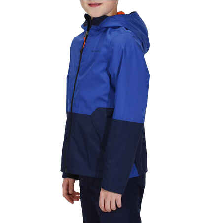 Boy's 7-15y waterproof jacket - MH500 - Navy Blue