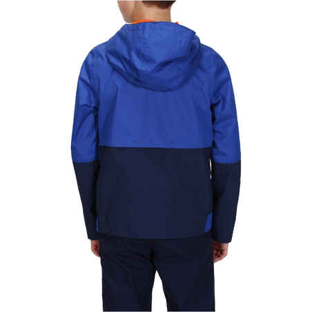 Boy's 7-15y waterproof jacket - MH500 - Navy Blue