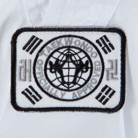100 Kids' Taekwondo Dobok Uniform - White