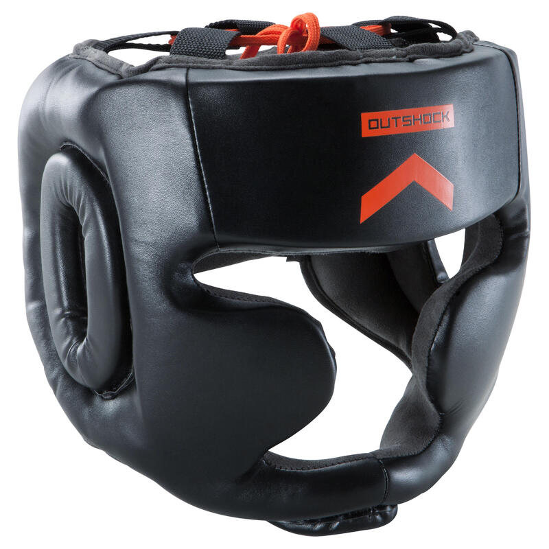 500 Adult Boxing Full-Face Training Head Guard - Black 500 Adult Boxing Full-Face Training Head Guard - Black