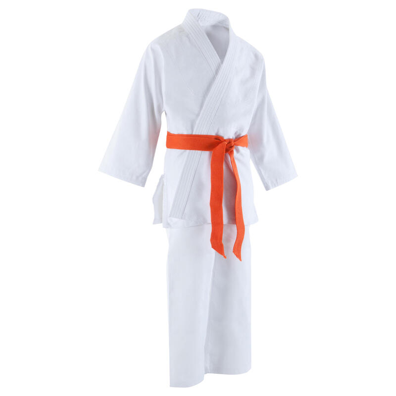 500 Kids' Judo Aikido Uniform - White 