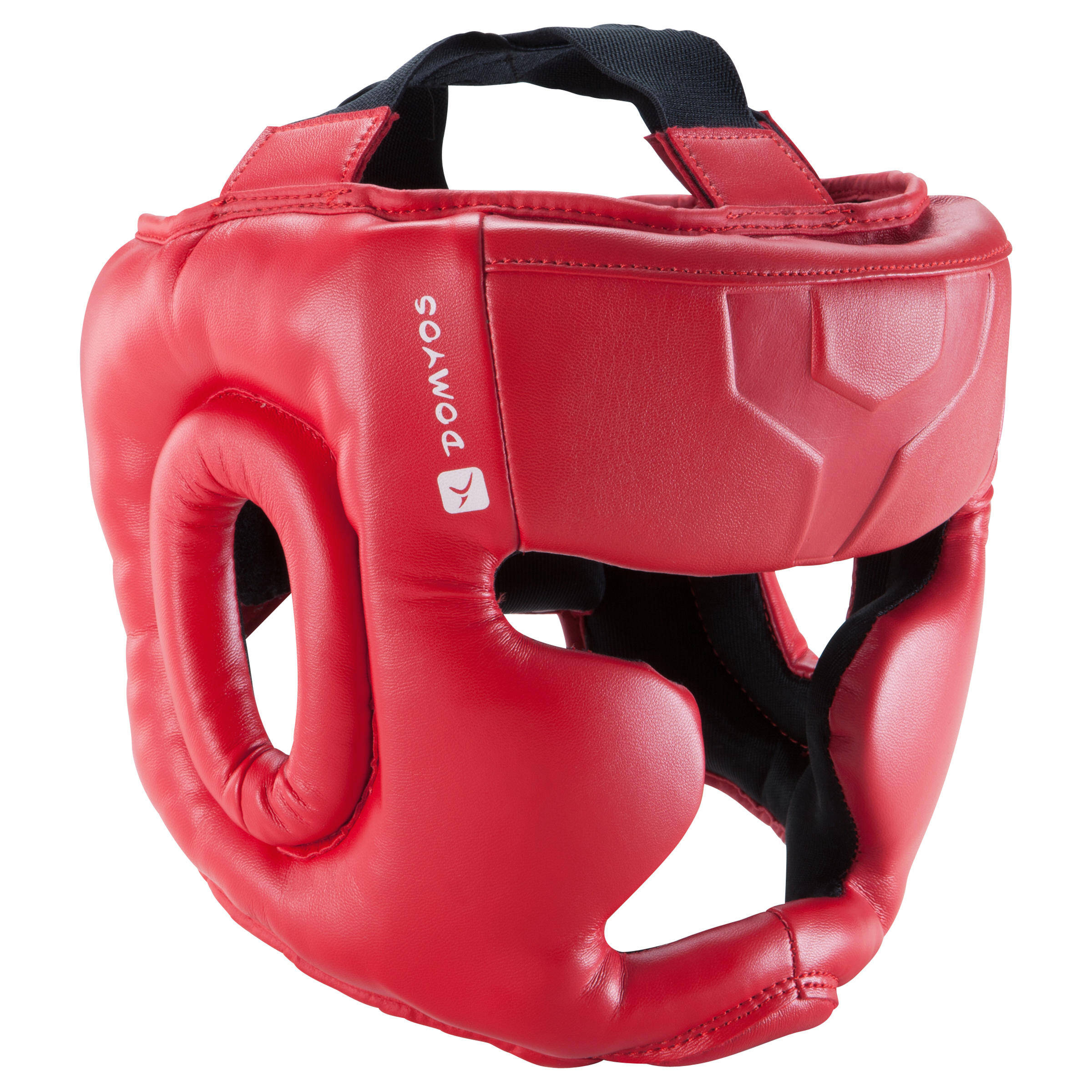 Kids' Combat Sports Full Face Head Guard - Red -  1