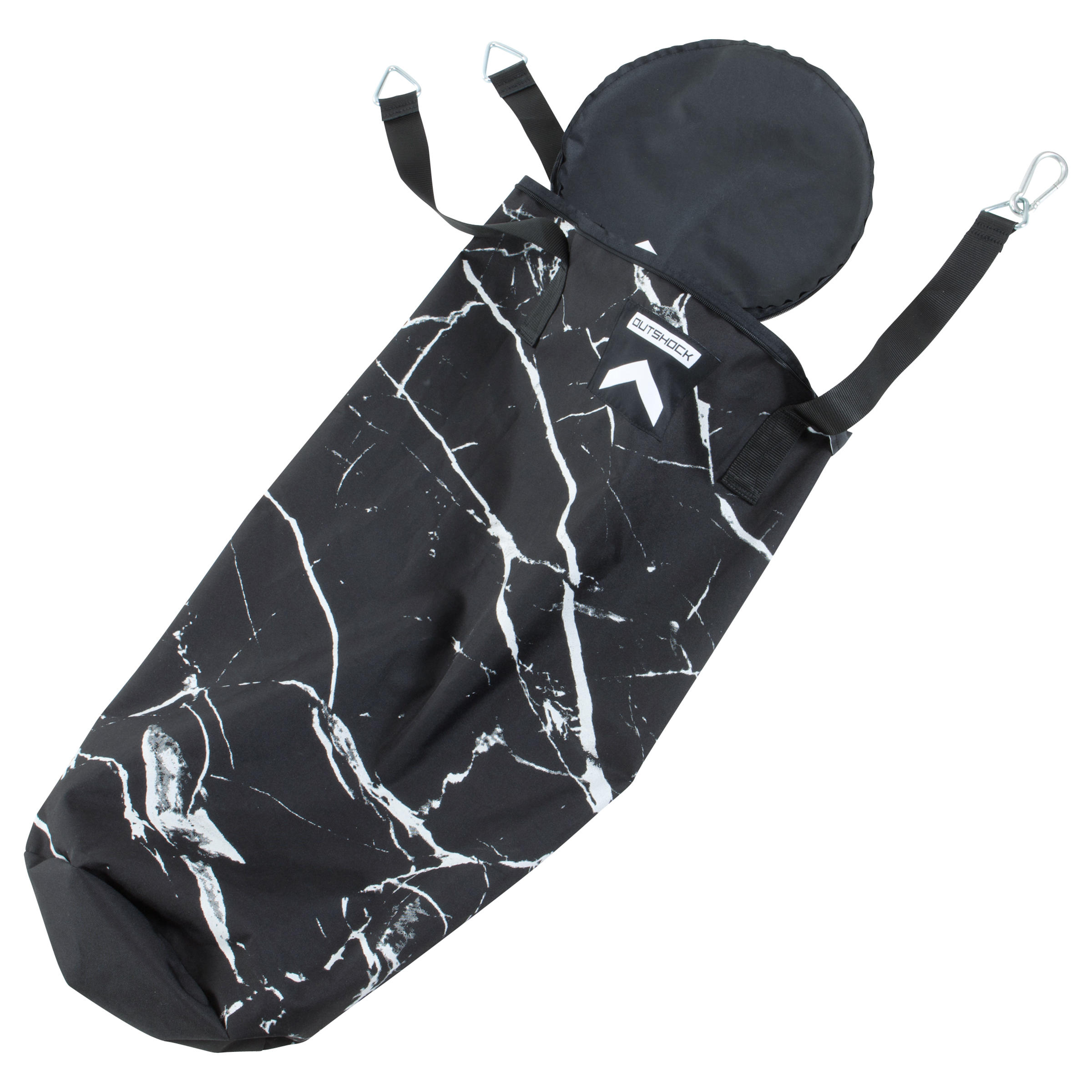 Adult Boxing 850 Empty Punching Bag Marble Black White