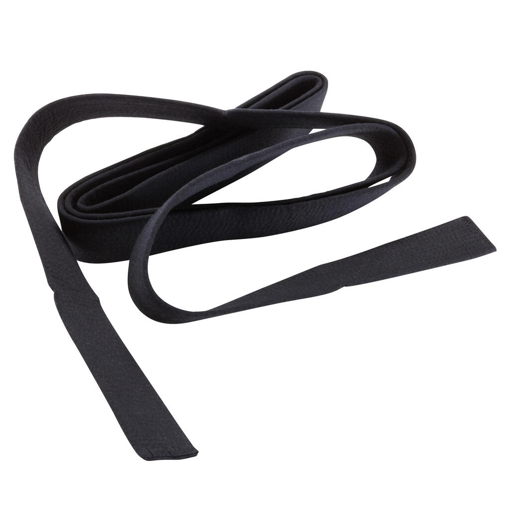 Martial arts piqué belt 3m - black