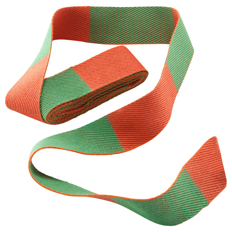 CEINTURE DE JUDO BICOLORE 2.50M ORANGE/VERT