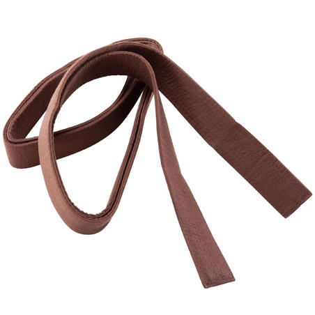 CEINTURE ARTS MARTIAUX PIQUÉE 3.00 m MARRON