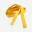 Cintura arti marziali 2.80 m piqué gialla