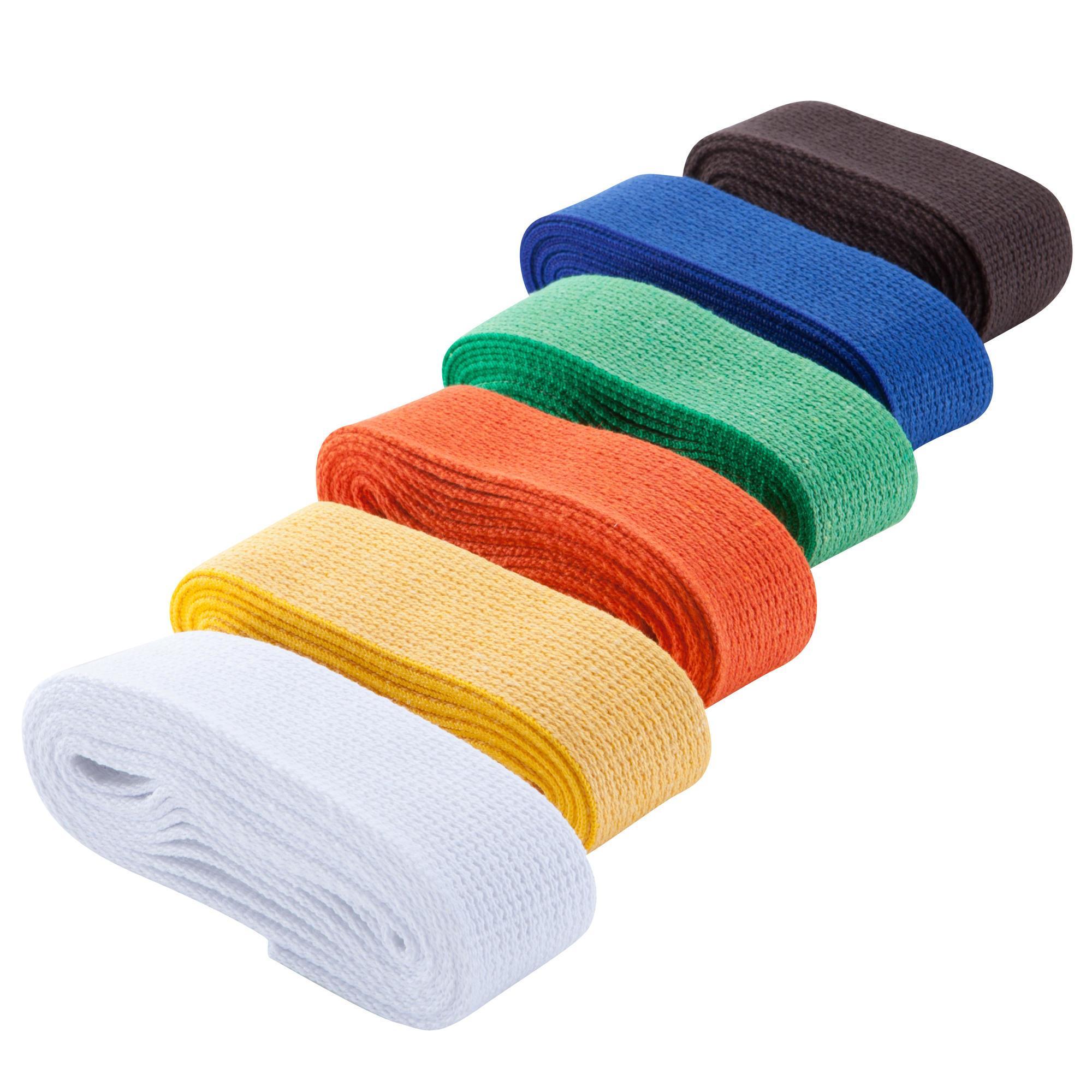 MARTIAL ARTS BELT PLAIN WEBBING 2.5 M WHITE