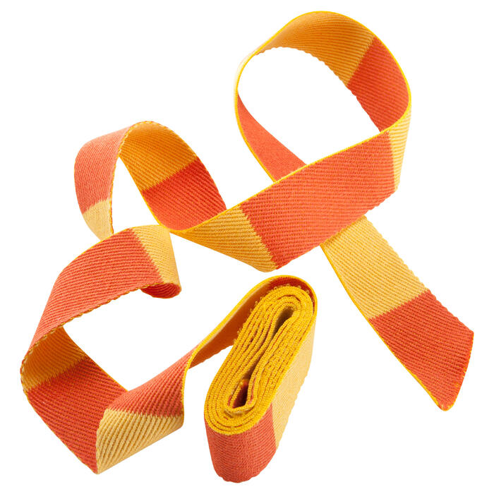 CEINTURE DE JUDO BICOLORE 2.50M BLANC/JAUNE Outshock Decathlon