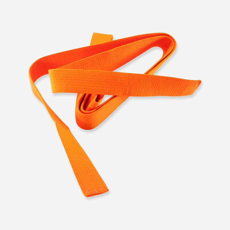 CEINTURE ARTS MARTIAUX PIQUÉE 2.80M ORANGE