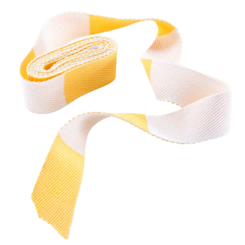 Judogürtel 2,5m weiß/gelb