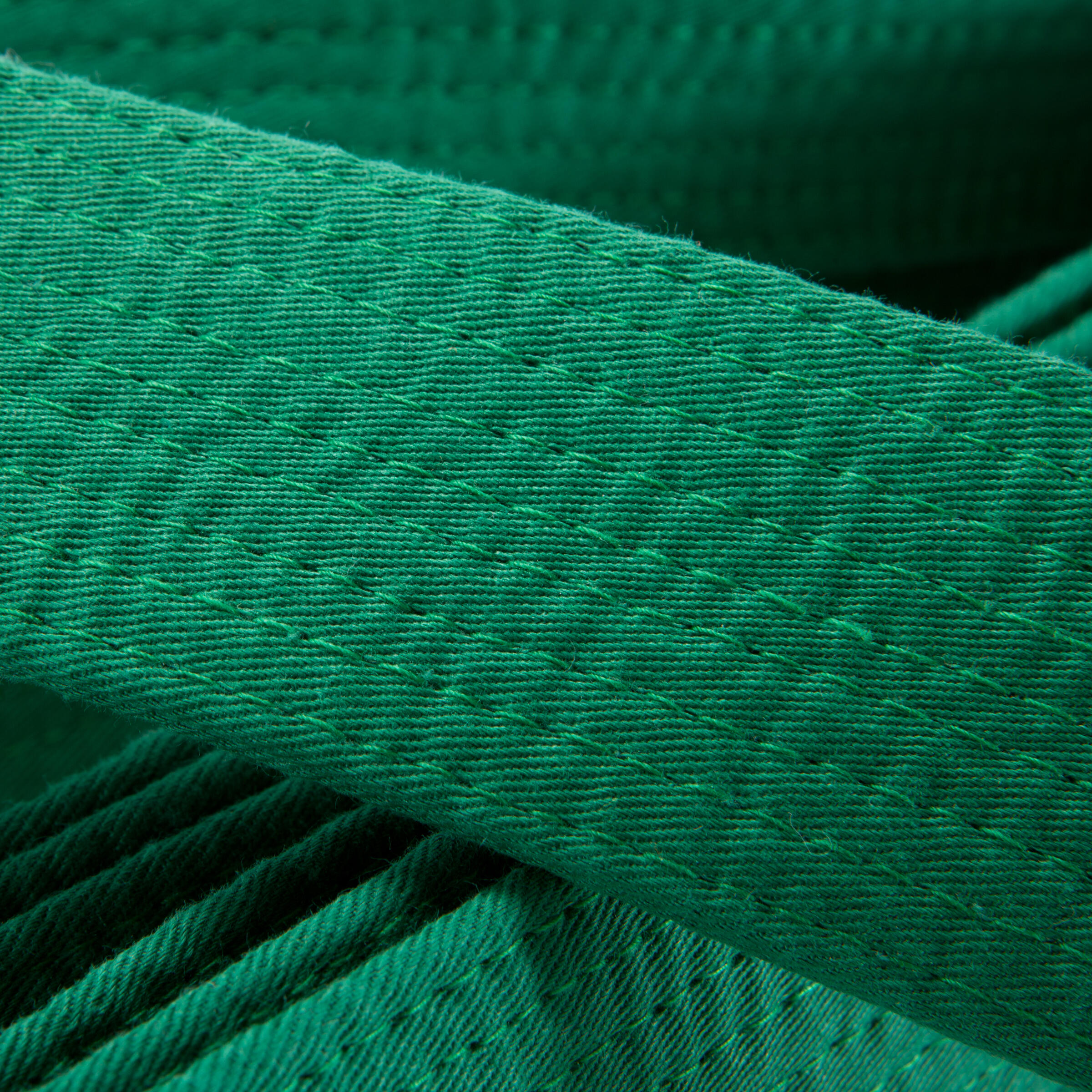 2.80M GREEN QUILTED MARTIAL ARTS BELT