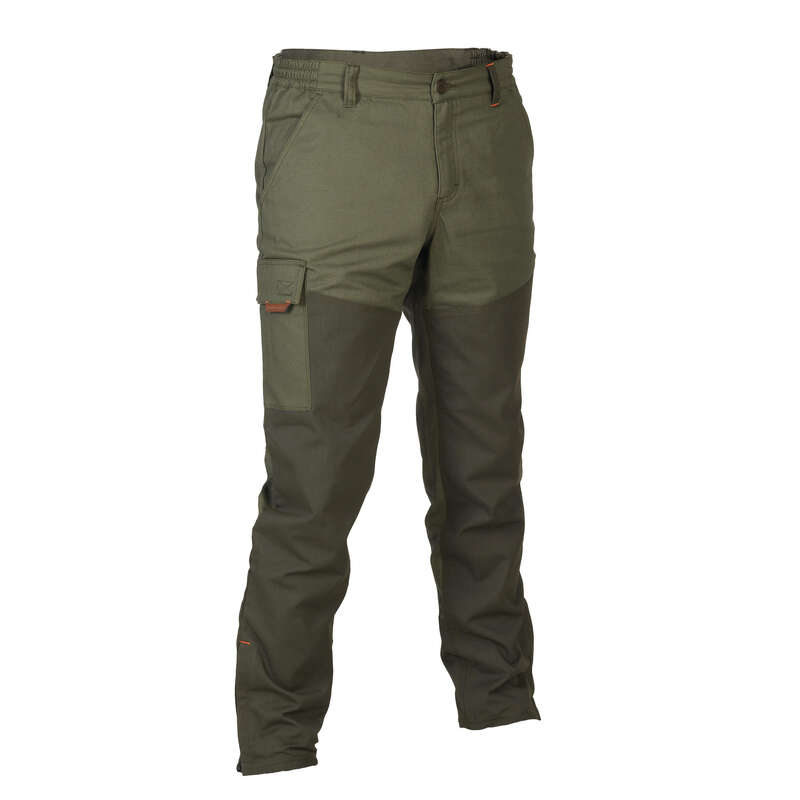 REINFORCED CLOTHING Shooting and Hunting - 100 REINF TAPERED TROUSERS GR SOLOGNAC - Hunting and Shooting Clothing