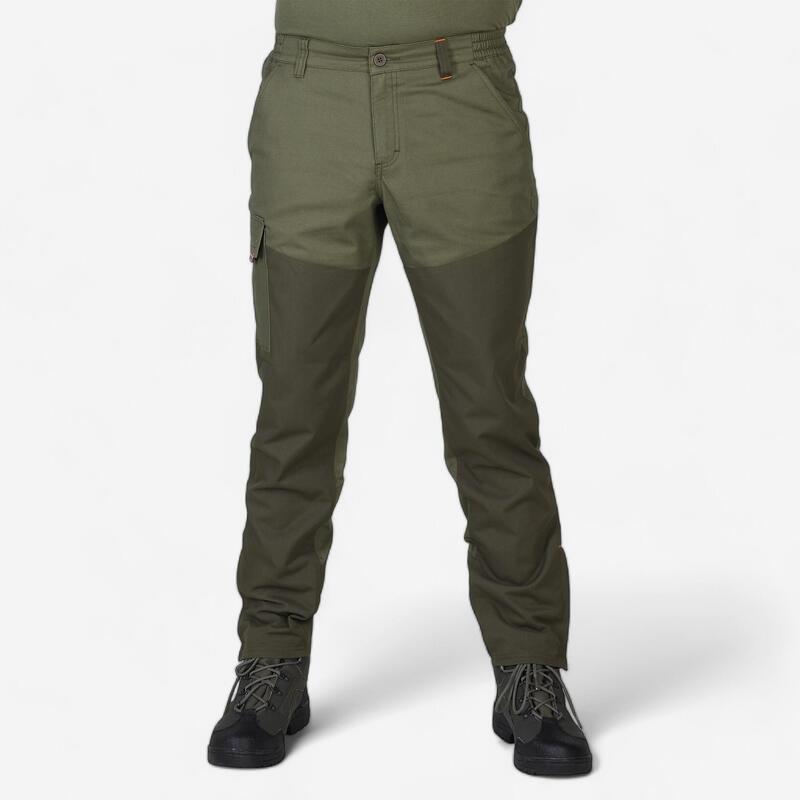 Pantalón De Caza Hombre Solognac 100 Reforzado Verde