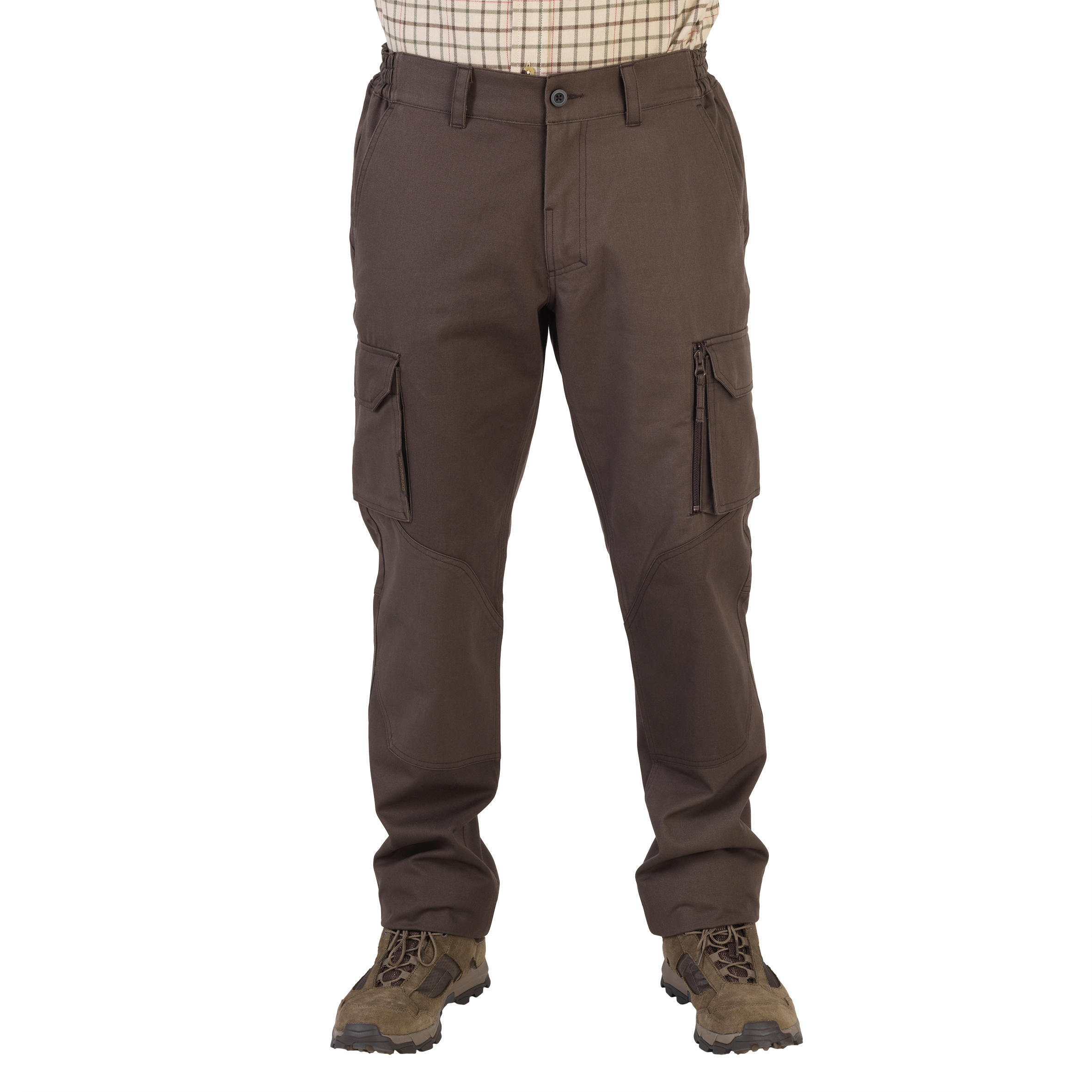 Erkek Kargo Avc Pantolonu Kahverengi Avc l k ve Do a Gozlemi 520 SOLOGNAC Decathlon