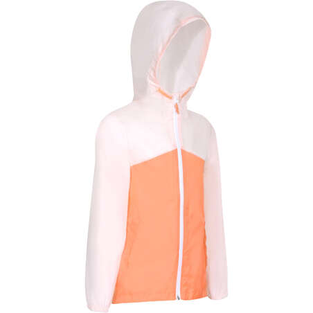 Veste imperméable de randonnée enfant Hike 150 pastel/rose