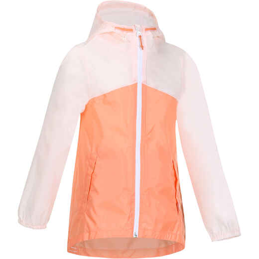 
      Kids' Hiking Waterproof Jacket Hike 150 - Pastel/Pink
  