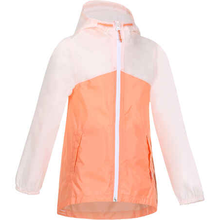 Kids' Hiking Waterproof Jacket Hike 150 - Pastel/Pink