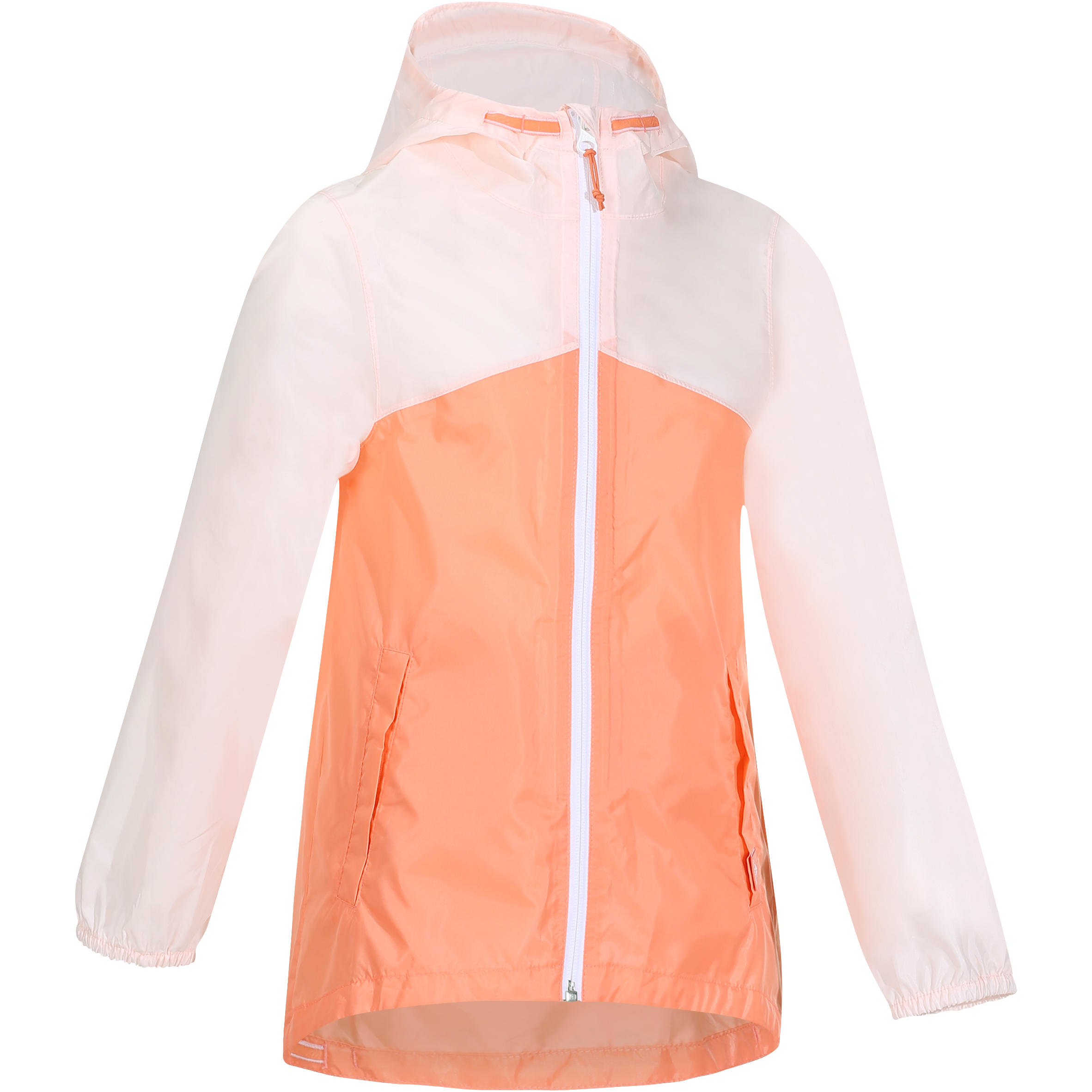 QUECHUA Kids' Hiking Waterproof Jacket Hike 150 - Pastel/Pink