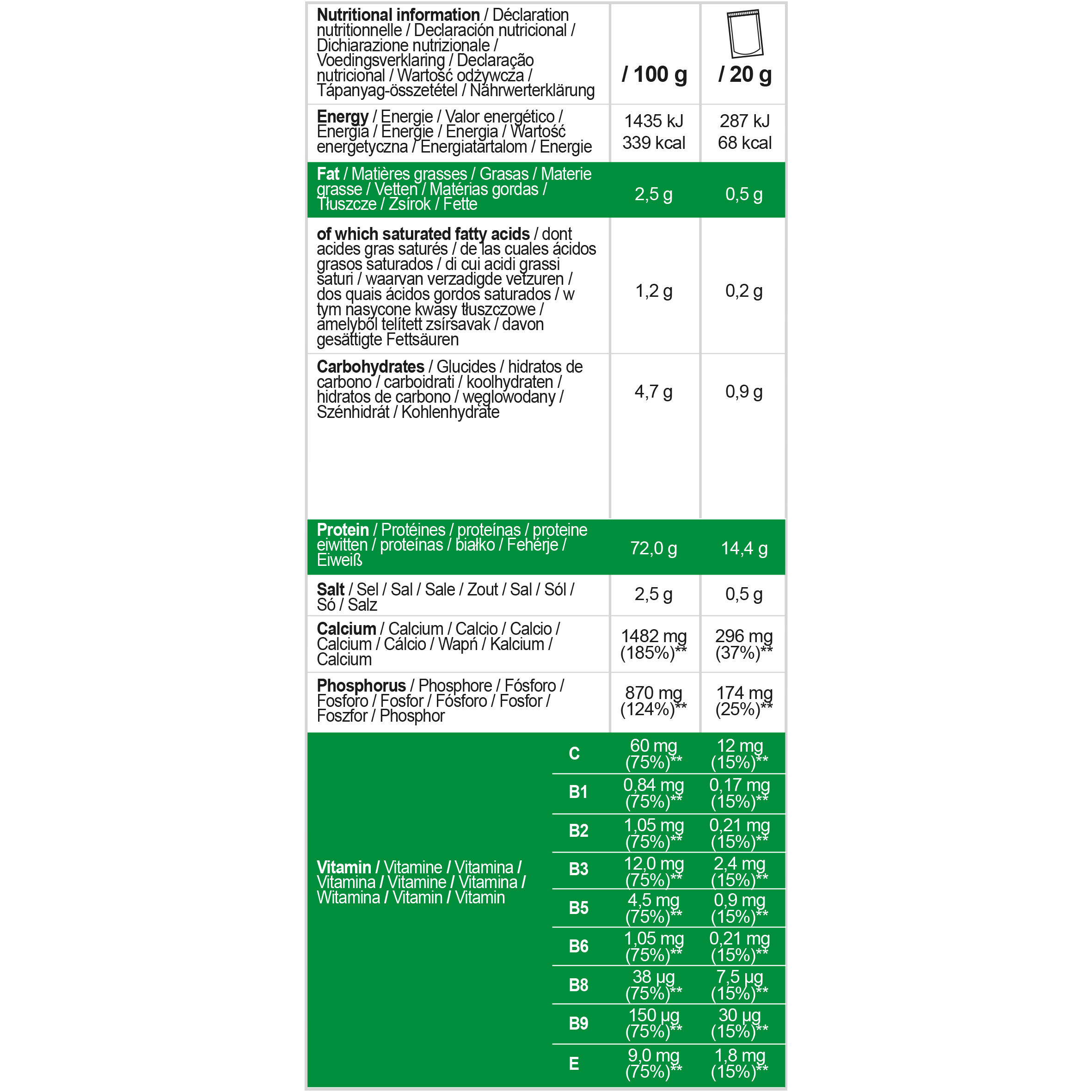 Protein Dessert High-Protein Low-Calorie Snack 6x20g - Chocolate 4/6