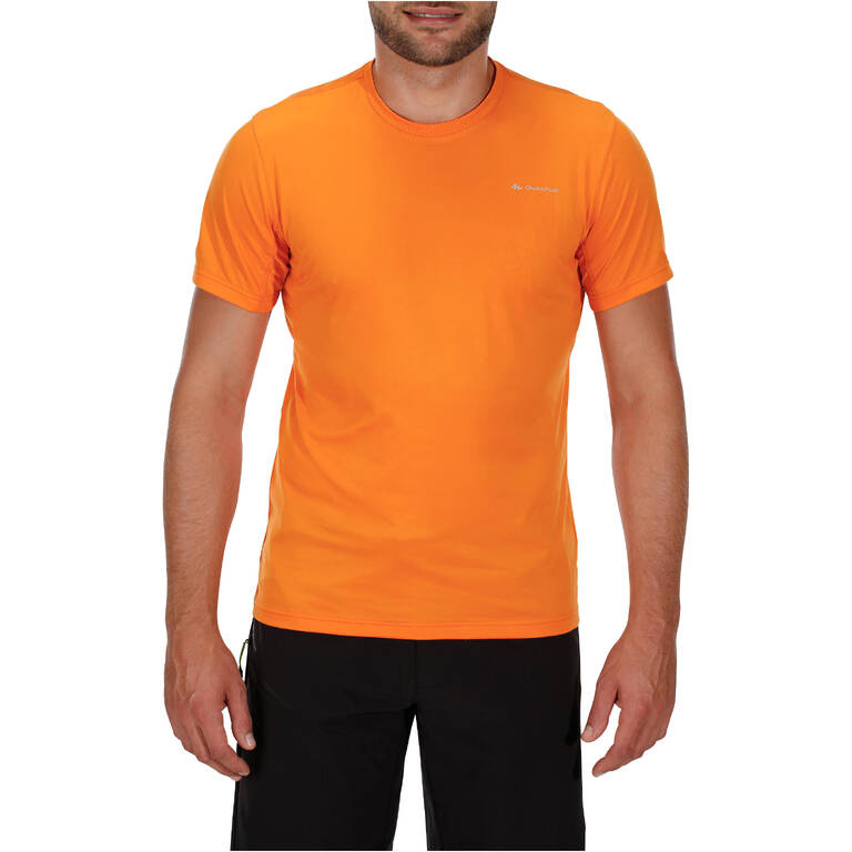 Men's Mountain Walking Short-Sleeved T-Shirt MH100