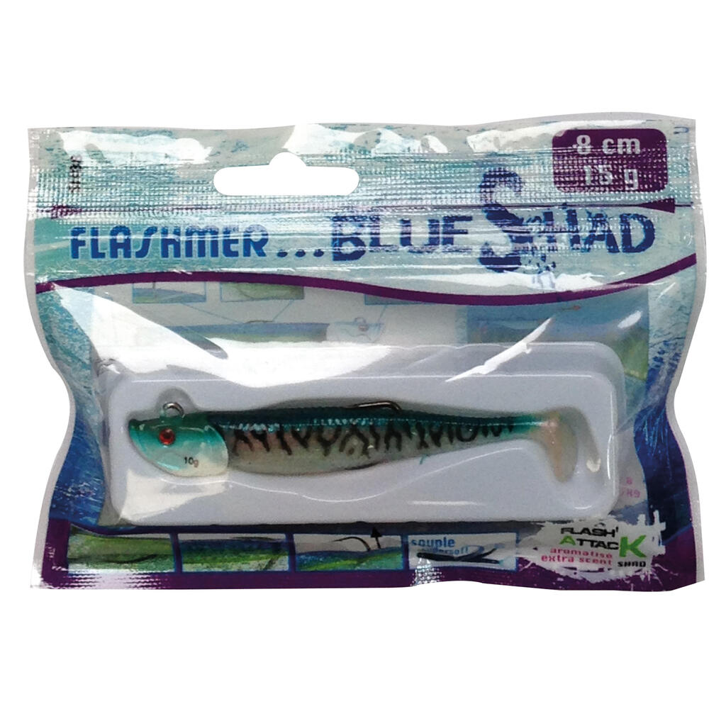 Gummifisch Blue Shad Makrele 8 cm 15 g