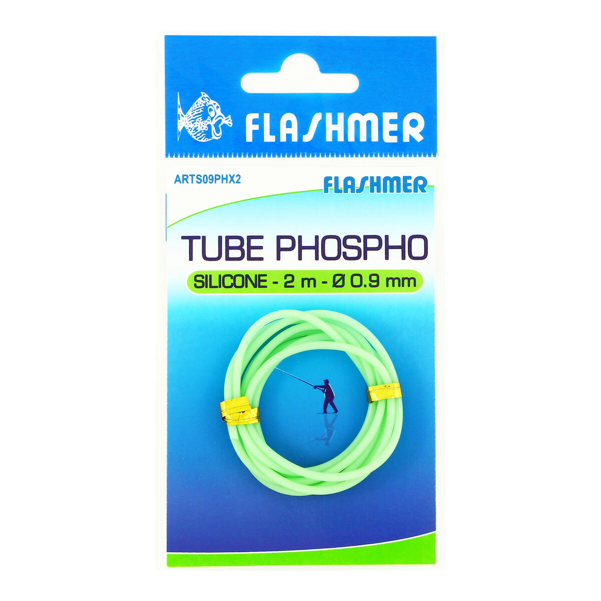 Tube phosphorescent silicone 0,9mm 2m pêche en mer