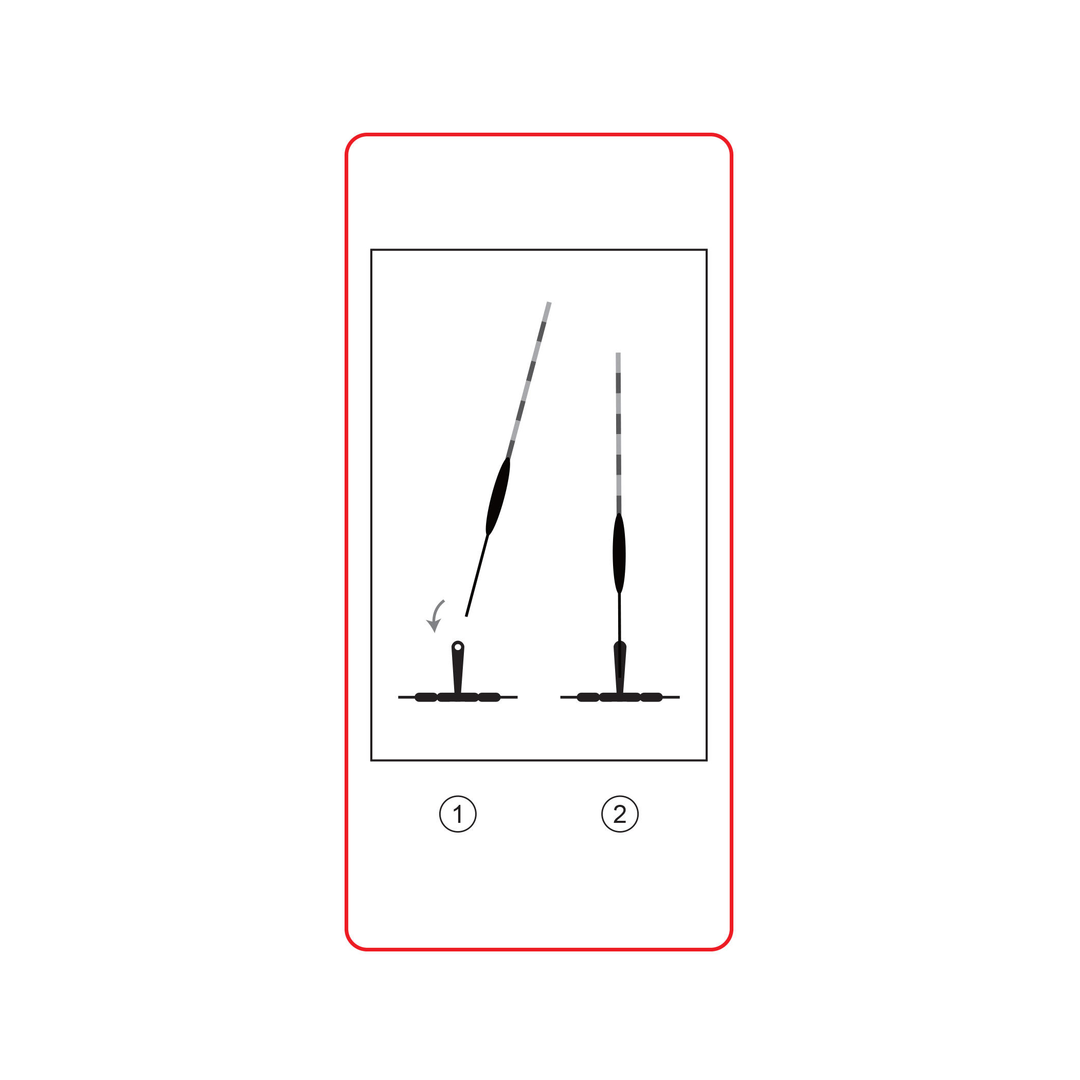 Posenverbinder mit Wirbel Teigangeln Float Base  2/8
