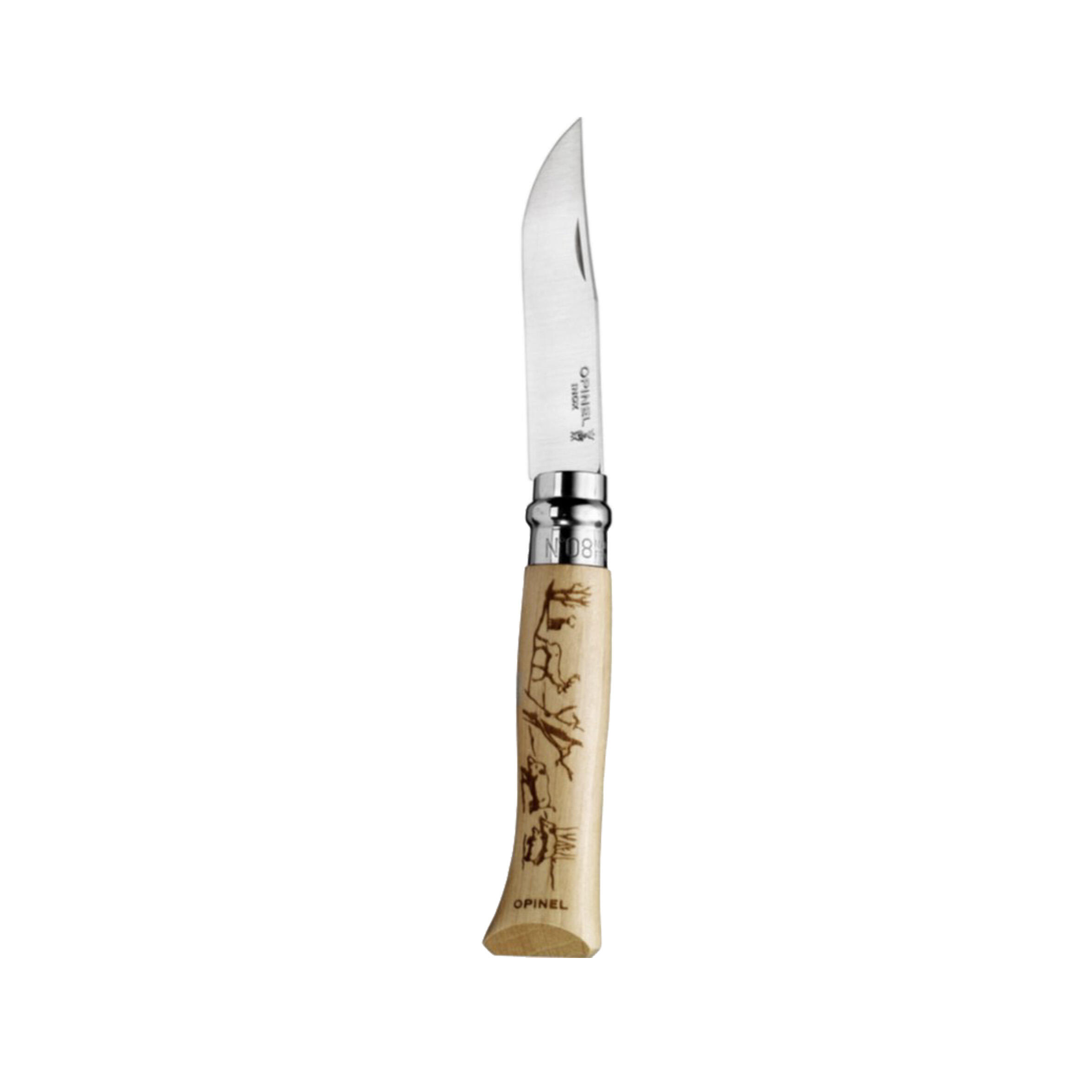 OPINEL Couteau Chasse Pliant 8,5cm Inox Opinel N&#xB0;8 -